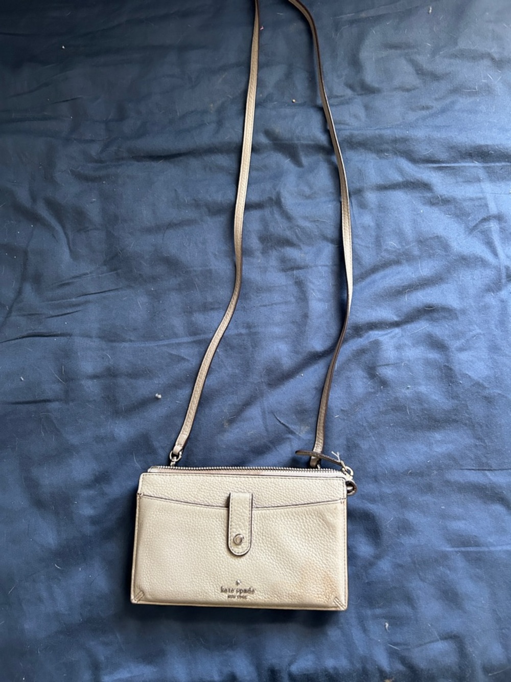 Kate Spade grey Leather Crossbody Bag